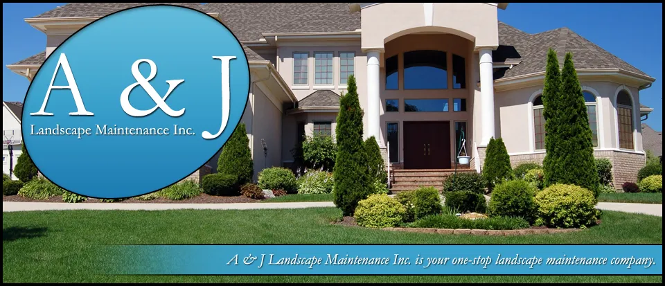 Beautifully landscaped home maintained by A&J Landscape Maintenance