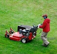 A&J crew maintaining a residential lawn in Beaverton, OR